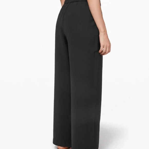 EuC LuLuLem0n LiGhtWeiGht NoiR wiDe leG tiE PaNts siZe 2 - Picture 8 of 14